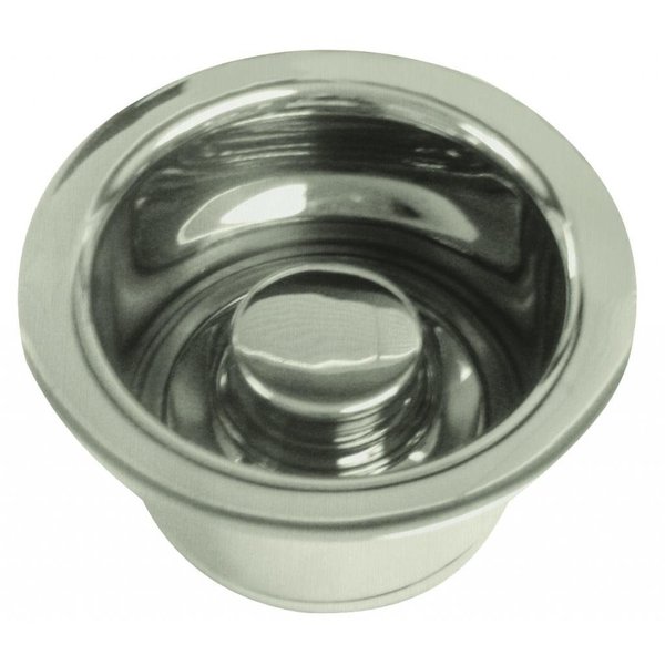 Westbrass InSinkErator Style Extra-Deep Disposal Flange and Stopper in Stainless Steel D2082-20